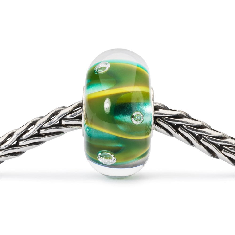 Trollbeads/Troldekugler Grønne dråber kugle TGLBE-10446