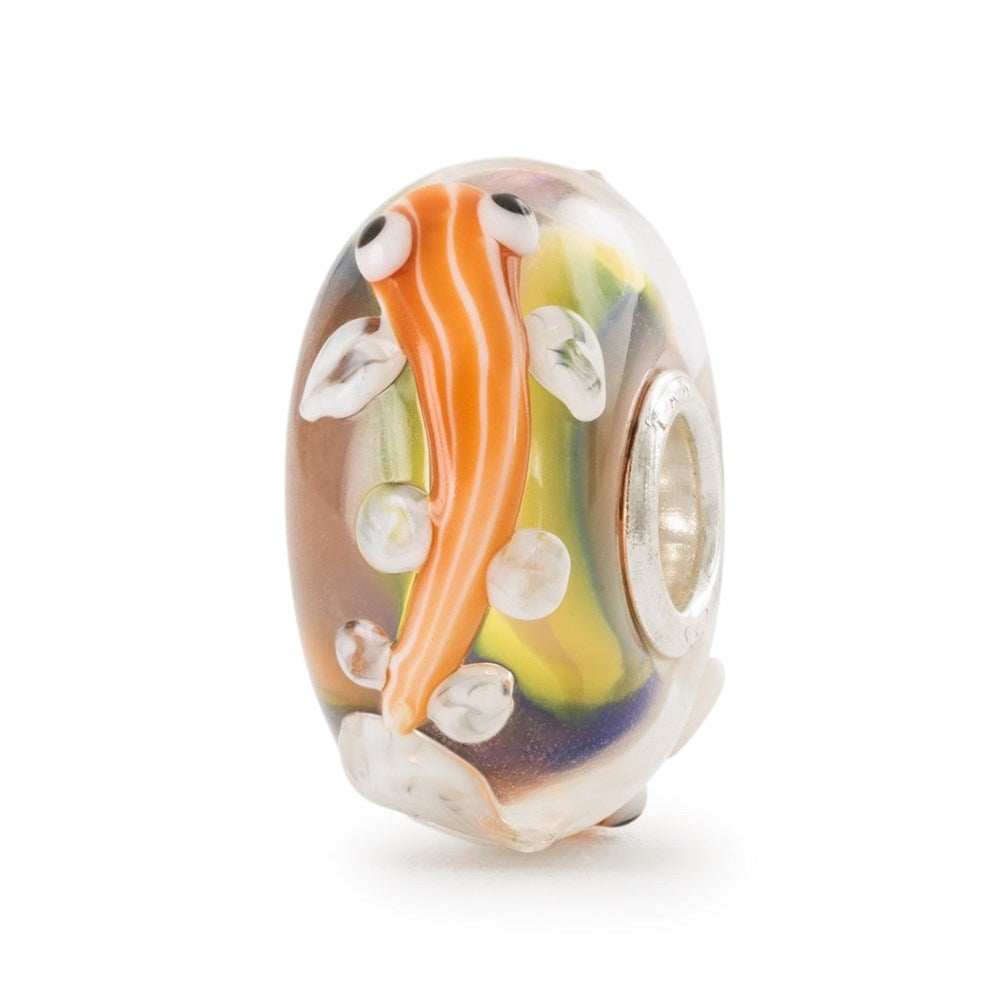 Trollbeads/Troldekugler Energisk orange fisk kugle TGLBE-20418