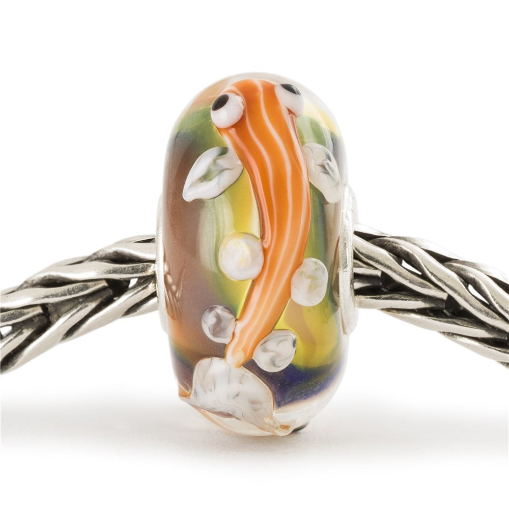 Trollbeads/Troldekugler Energisk orange fisk kugle TGLBE-20418