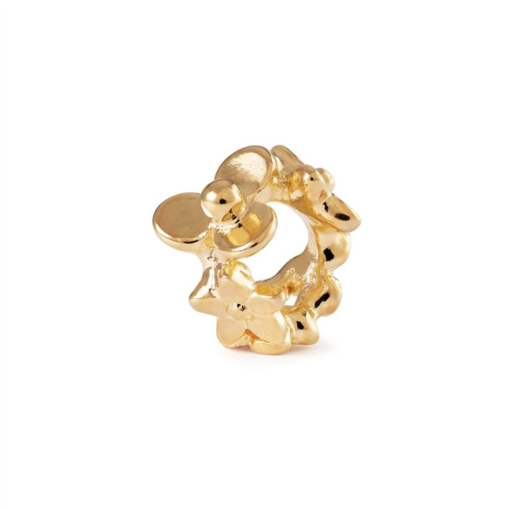 Trollbeads/Troldekugler Lille blomsterranke, forgyldt TGPBE-20001