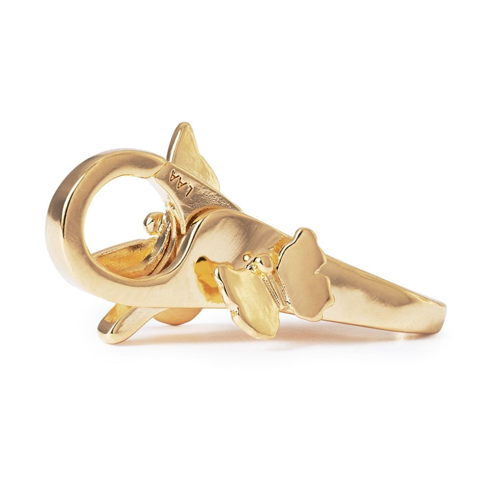 Trollbeads/Troldekugler Vingefang lås, forgyldt TGPLO-00003