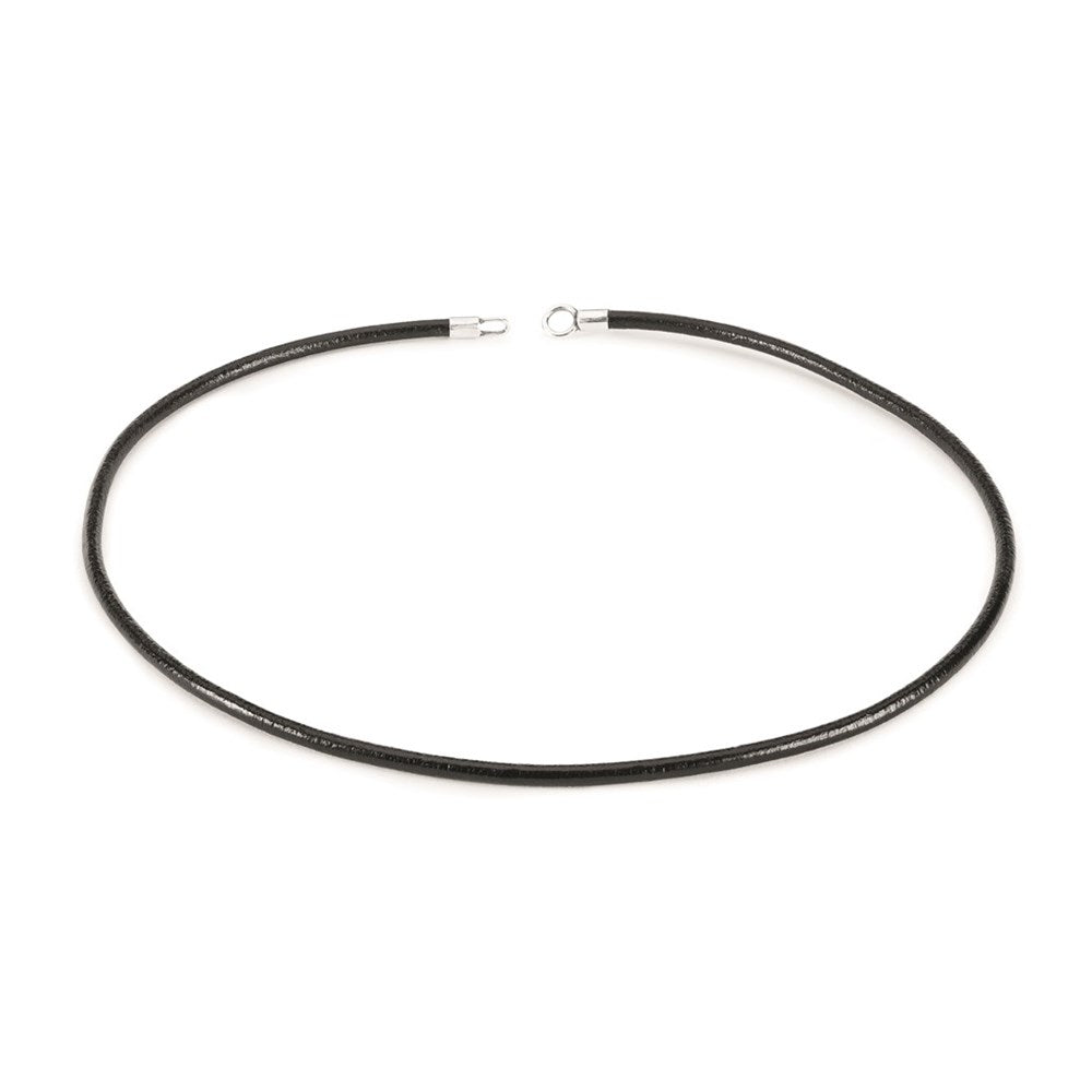 Trollbeads/Troldekugler Læderhalskæde uden lås, sort 42 cm TLENE-00003