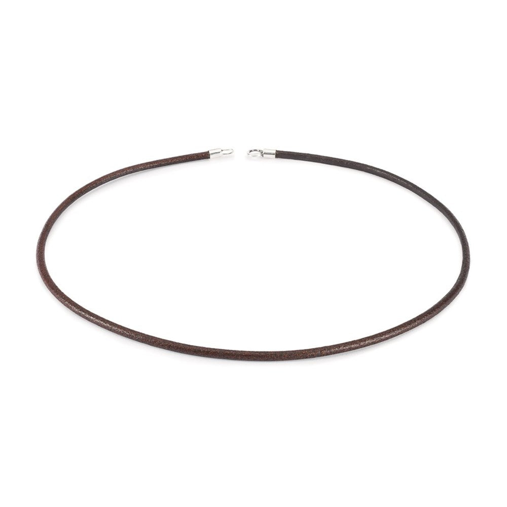 Trollbeads/Troldekugler Læderhalskæde uden lås, brun 45 cm TLENE-00005