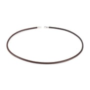 Trollbeads/Troldekugler Læderhalskæde uden lås, brun 45 cm TLENE-00005