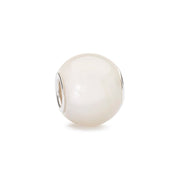 Trollbeads/Troldekugler Rund hvid månesten kugle TSTBE-00017