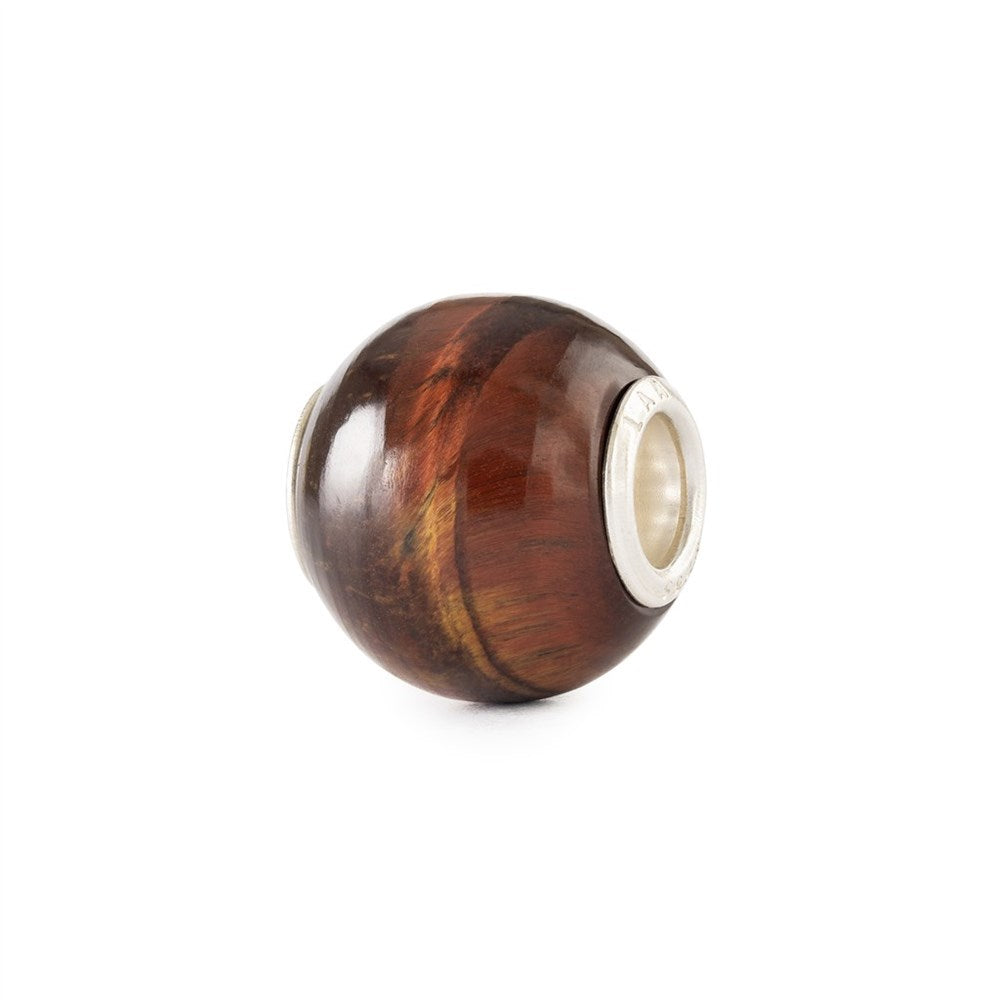 Trollbeads/Troldekugler Rund rød tigerøje TSTBE-00044