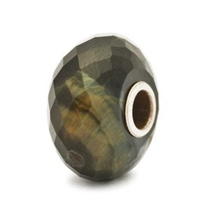 Trollbeads/Troldekugler Blåt tigerøje kugle TSTBE-20008