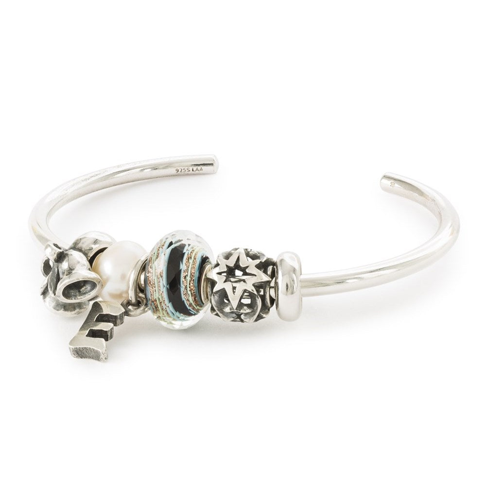 Trollbeads/Troldekugler Bogstav E kvast TAGBE-20274