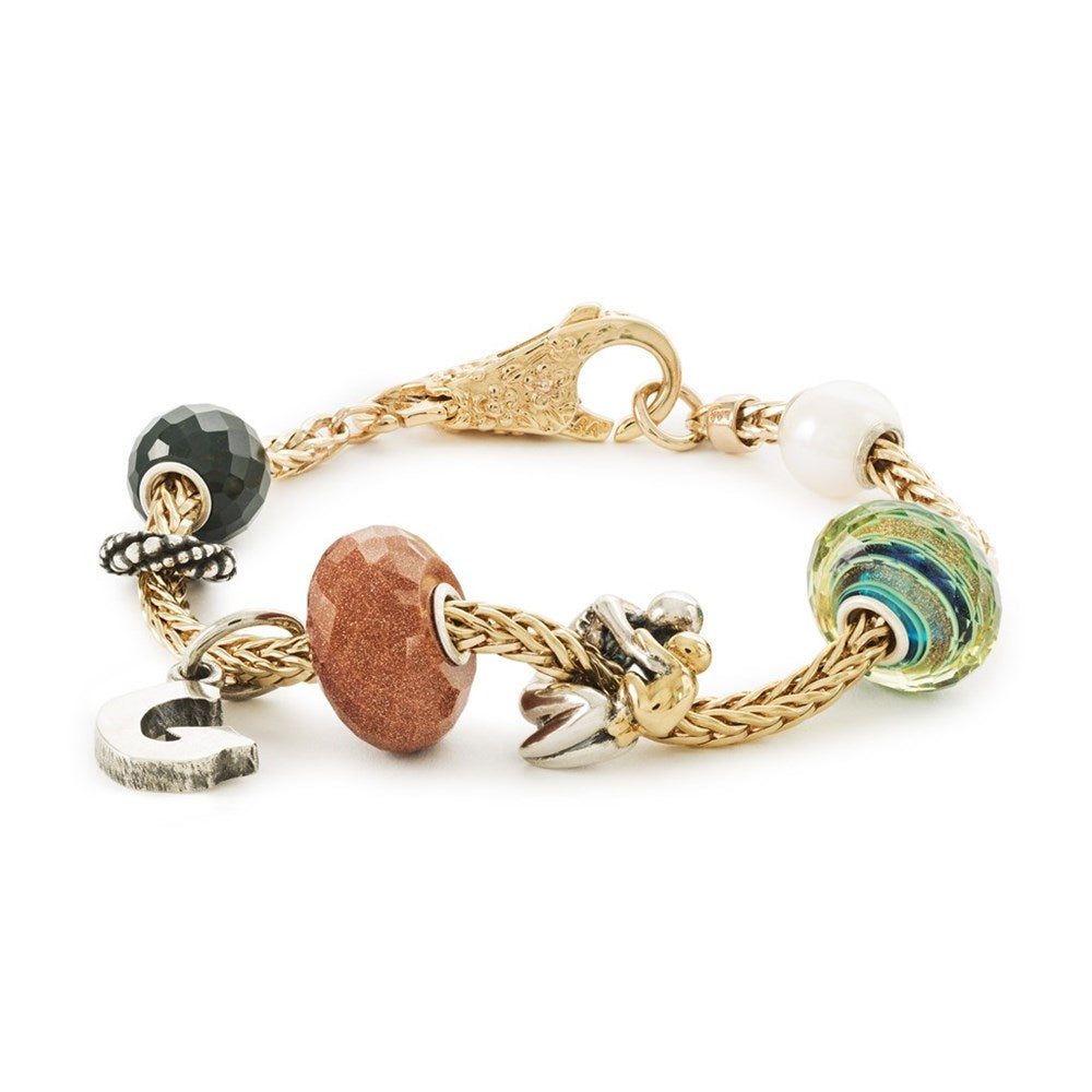 Trollbeads/Troldekugler Bogstav G kvast TAGBE-20276