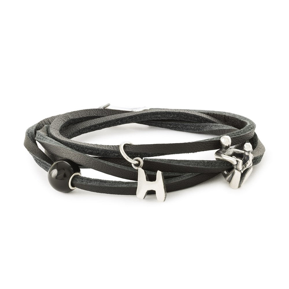 Trollbeads/Troldekugler Bogstav H kvast TAGBE-20277