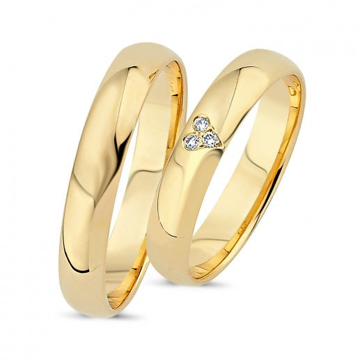 Nuran True Love Kampagne Ringe i 14kt Guld A4002
