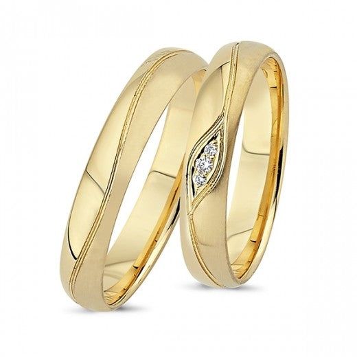 Nuran True Love Kampagne Ringe i 14kt Guld A4055