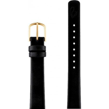 Arne Jacobsen Sort Læder Urrem 14mm