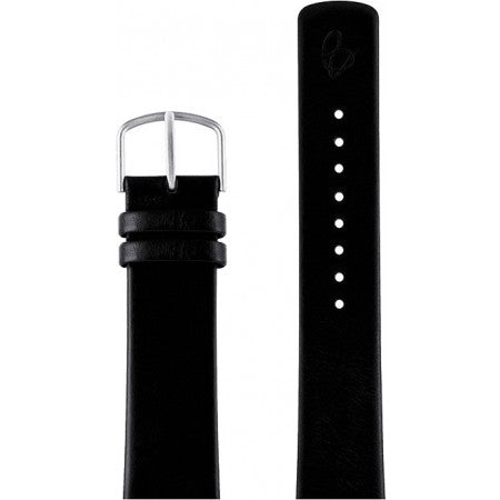 Arne Jacobsen Sort Læder Urrem 20mm