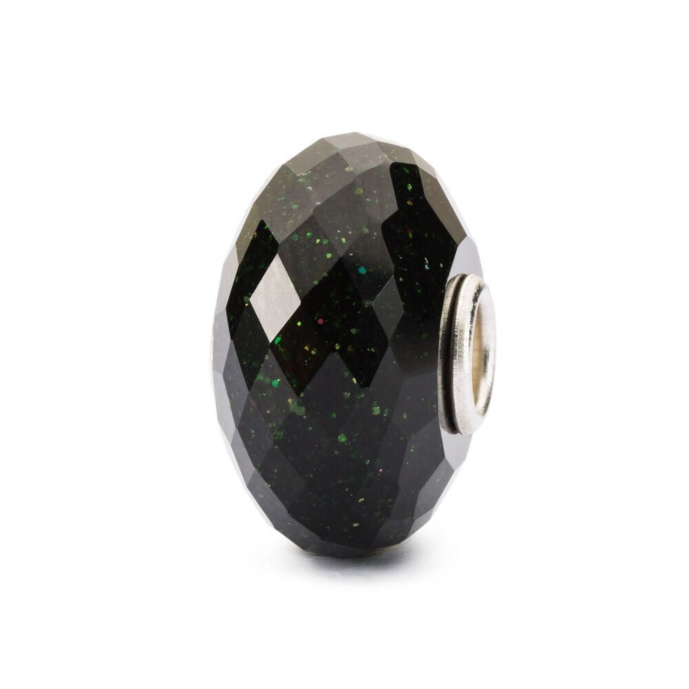 Trollbeads/Troldekugler Facetteret Grøn Guldsten TGLBE-30076