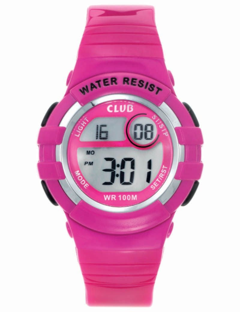 Club Time Digital Pink Børneur  A47101P14E