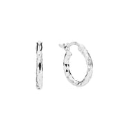 Lund Copenhagen 10mm Sølv Creol med Diamantskåret Mønster 909221