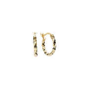 Lund Copenhagen 10mm Forgyldt Creol med Diamantskåret Mønster 909221-F