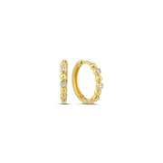Melfia 14kt Guld Creol med Zirkonia og Kugler 15mm 2312 214F