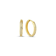 Melfia 14kt Guld Creol med Zirkonia 16mm 2345 214F