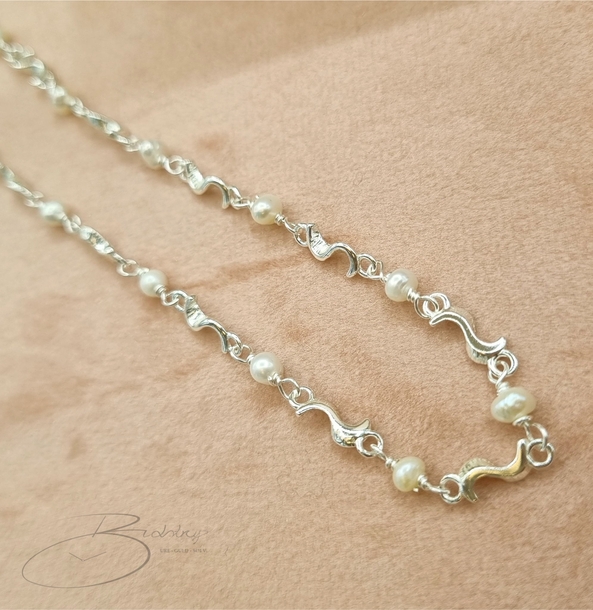 Aqua Dulce Rhumba Pearl Halskæde i Sølv 5178