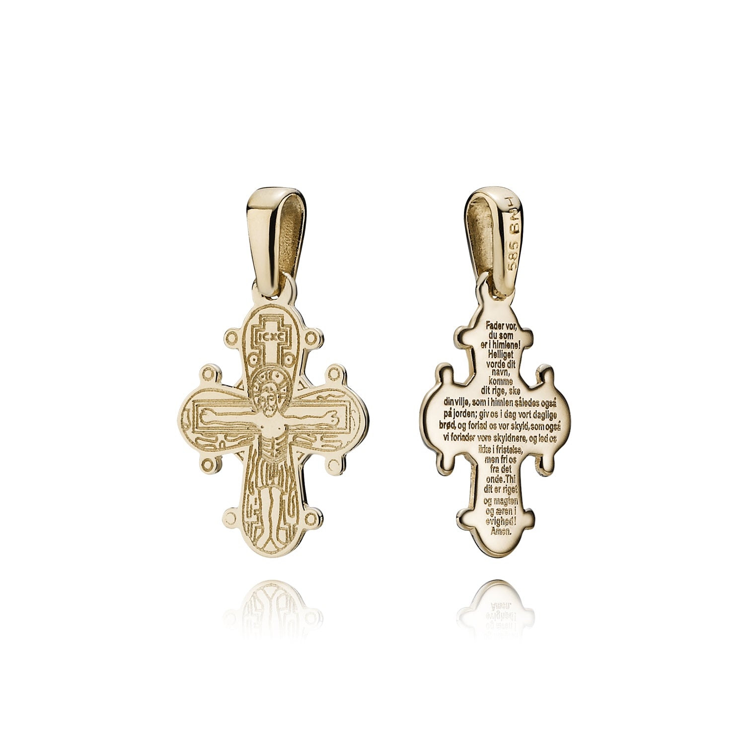 BNH 14kt Guld Dagmarkors 15x13mm Fadervor DK1415FV