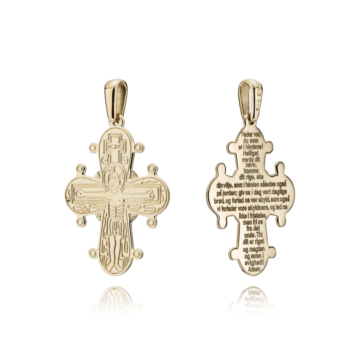 BNH 14kt Guld Dagmarkors 25x21mm Fadervor DK1425FV