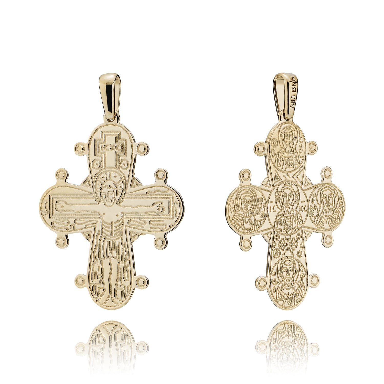 BNH 14kt Guld Dagmarkors 35x29mm De 5 DK1435DE5