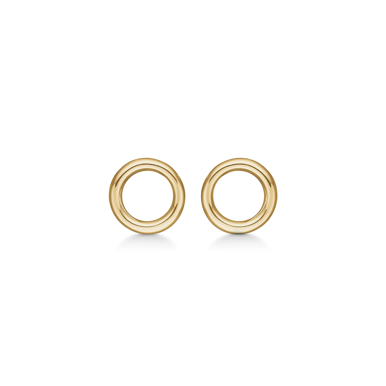 Støvring Design Forgyldt Ørestik med Cirkel 8mm F10239900