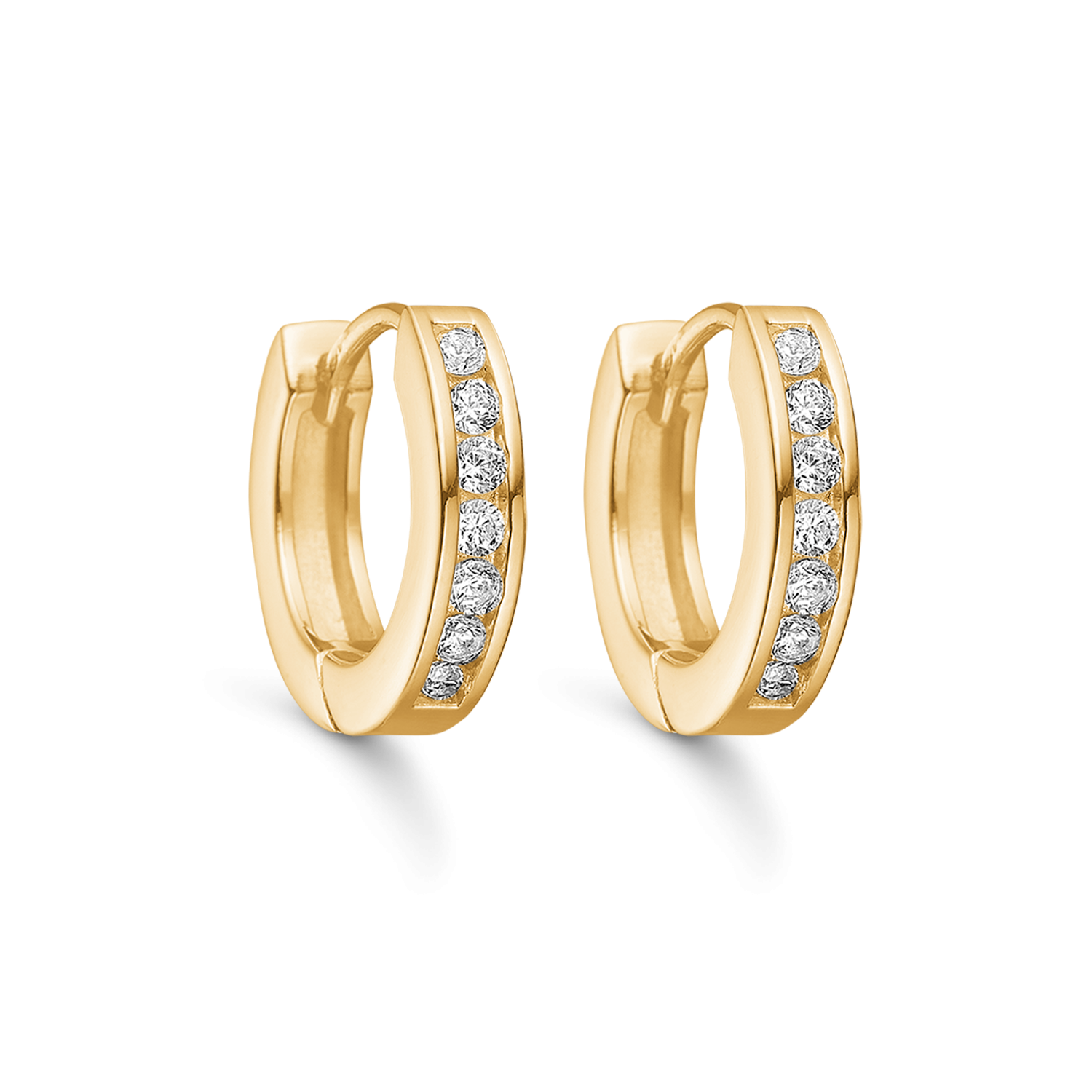 Støvring Design Forgyldt creol med zirkonia 3,4x16mm F10239941