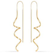 Støvring Design Forgyldt Ørekæde med Spiral F13255992