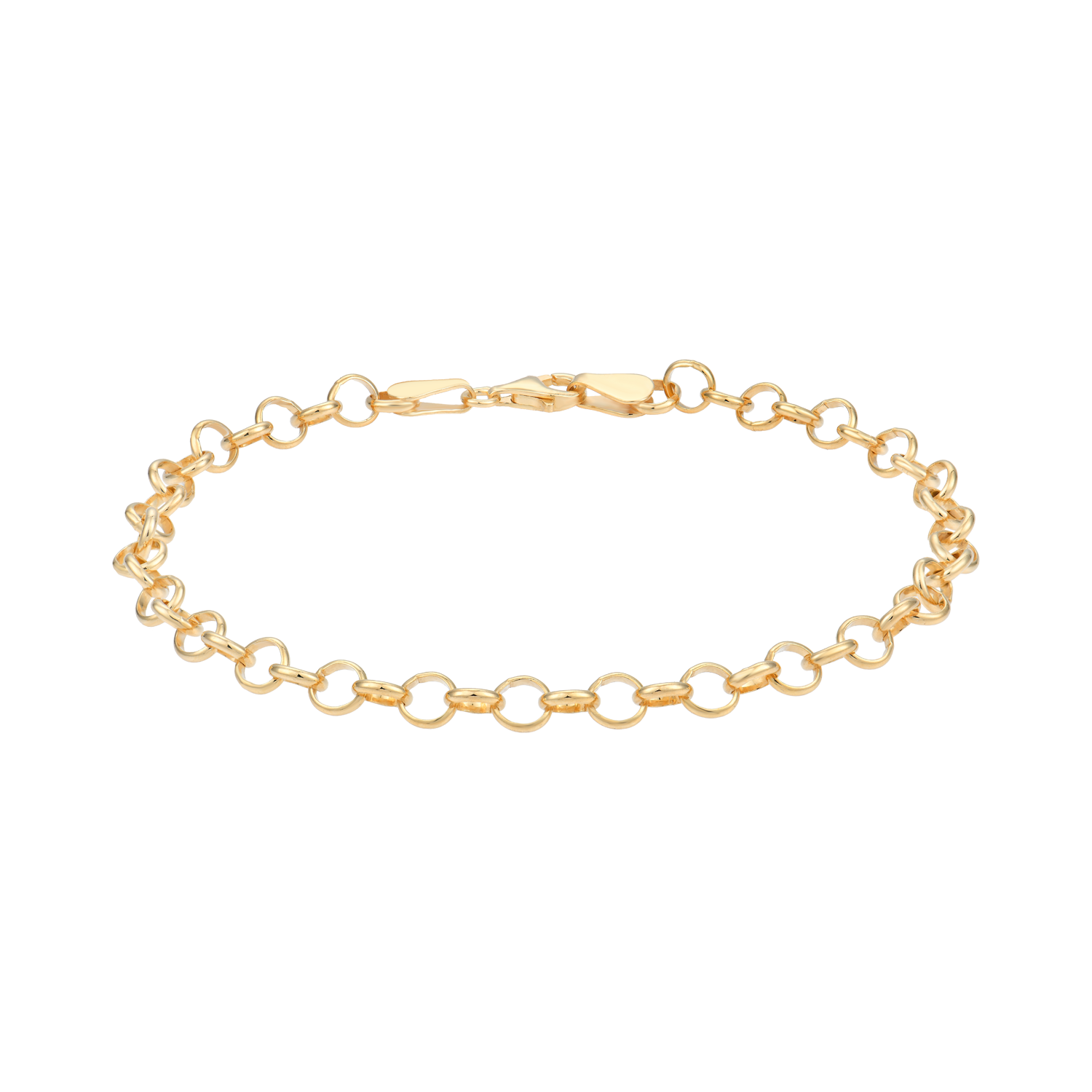 Støvring Design Forgyldt Armbånd med Runde Led 21cm F15163959