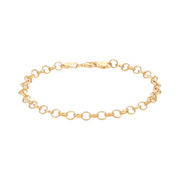 Støvring Design Forgyldt Armbånd med Runde Led 21cm F15163959