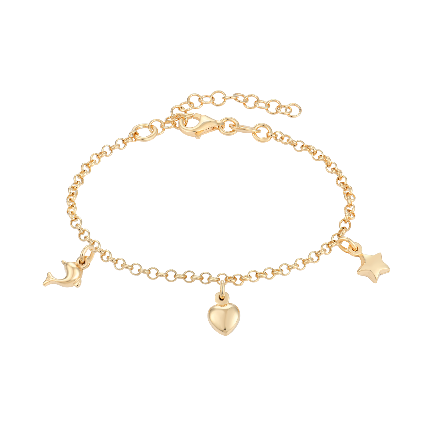 Støvring Design Forgyldt Børnearmbånd med Charms F15190844