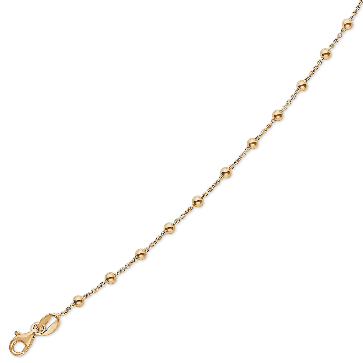Støvring Design Forgyldt Sølv Collier med Kugler 80cm F16190962