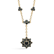 Støvring Design Forgyldt Collier med Granater F16253901