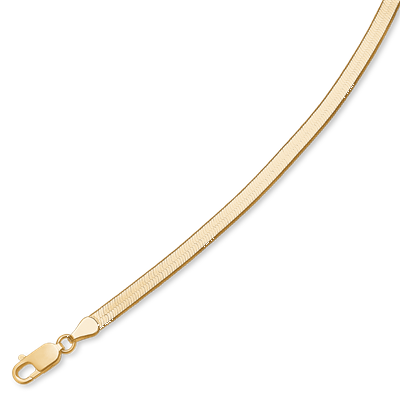 Støvring Design Forgyldt Flad Slange Collier 2,8mm - 45cm F2904045