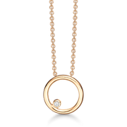 Støvring Design Forgyldt Collier med i alt 0,025ct Diamant F36223008
