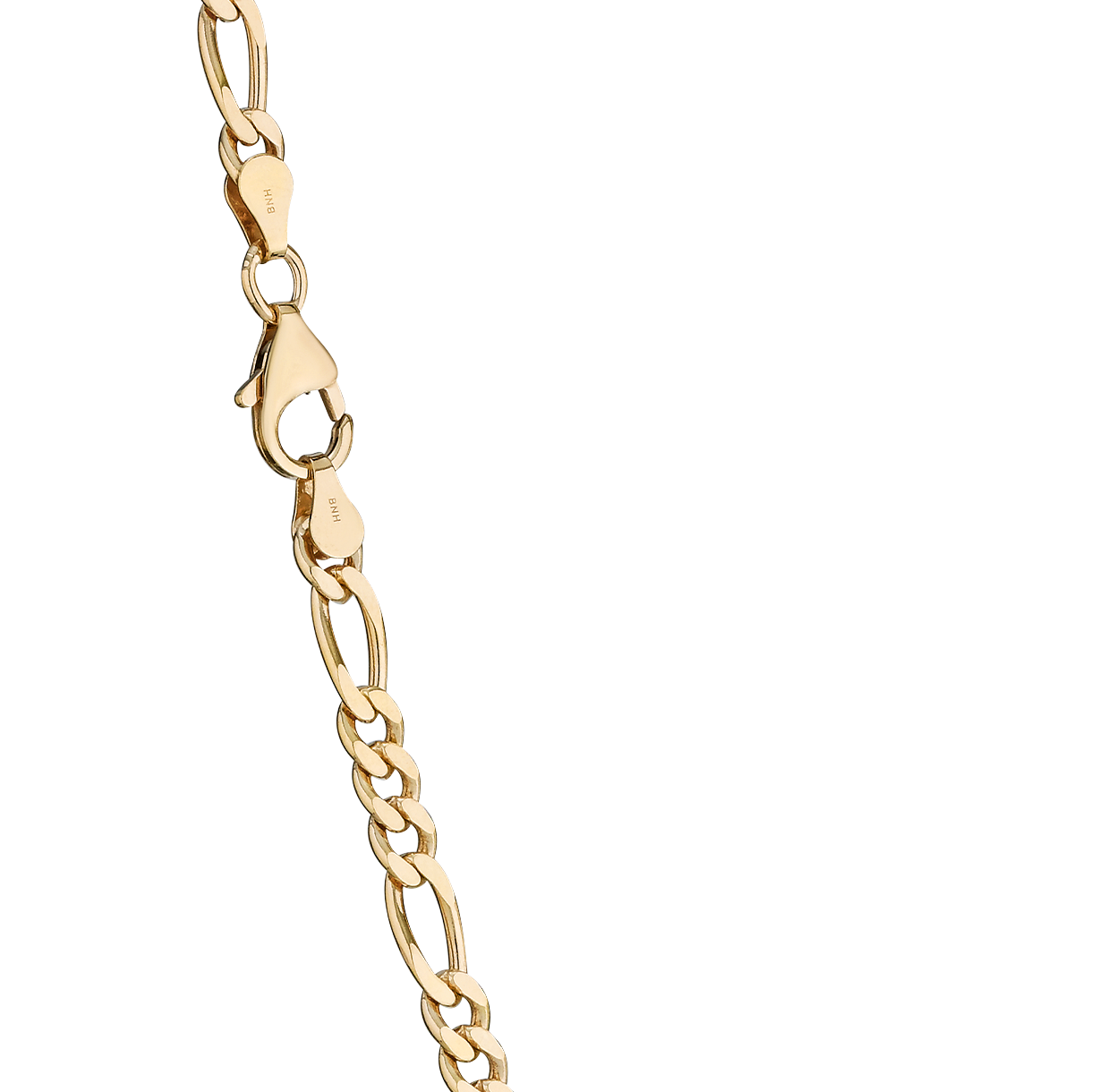BNH Forgyldt Figaro Halskæde 1,35/4,6mm - 55cm