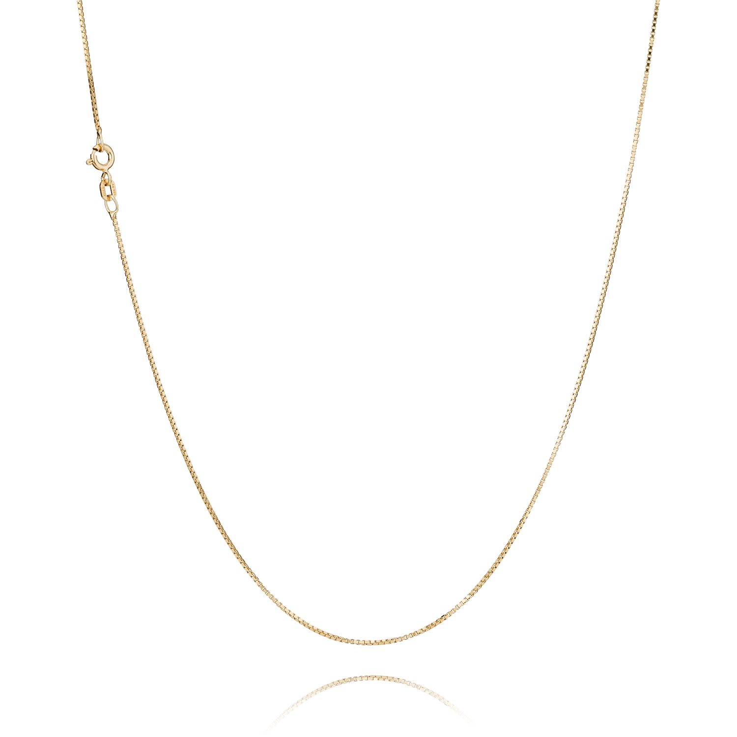 BNH Forgyldt Venezia Halskæde 1,0/0,9mm - 60cm