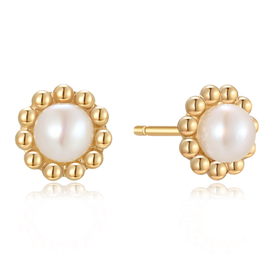 Støvring Design 8kt Guld Ørestik med Perle 60117760