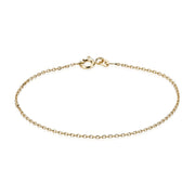 BNH 14kt Guld Anker Facet Armbånd 0,4/1,3mm - 18,5cm