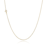 BNH 14kt Guld Anker Facet Halskæde 0,5/1,4mm - 42cm
