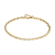 BNH 14kt Guld Anker Facet Armbånd 0,7/1,8mm - 18,5cm