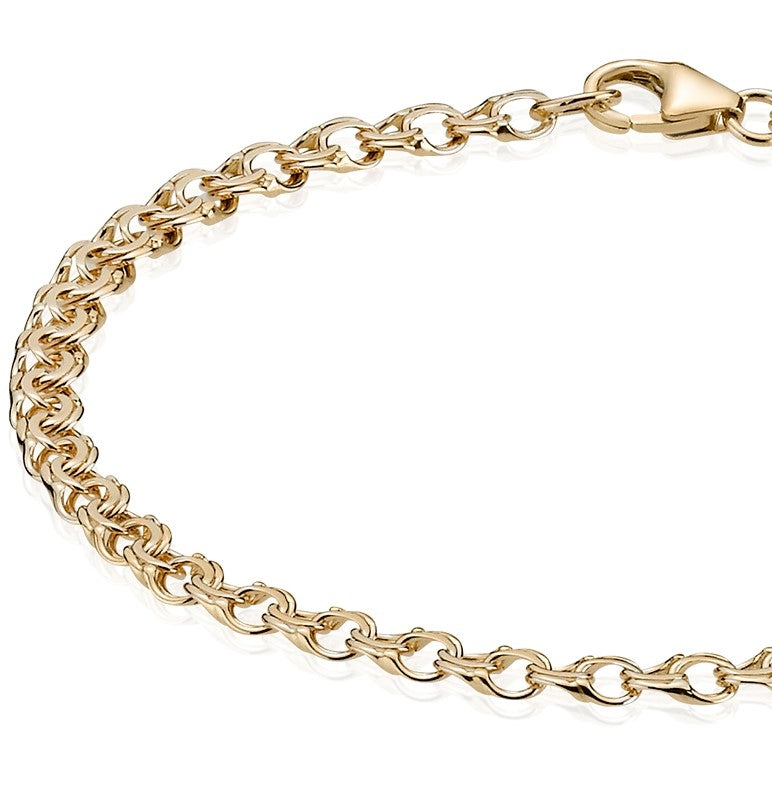 BNH 14kt Guld Bismark Børne Armbånd 3,50mm/14cm