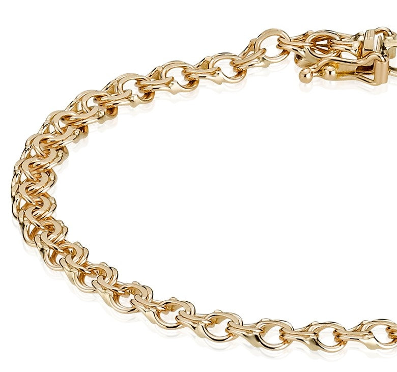 BNH 14kt Guld Bismark Armbånd 4,5mm/18,5cm