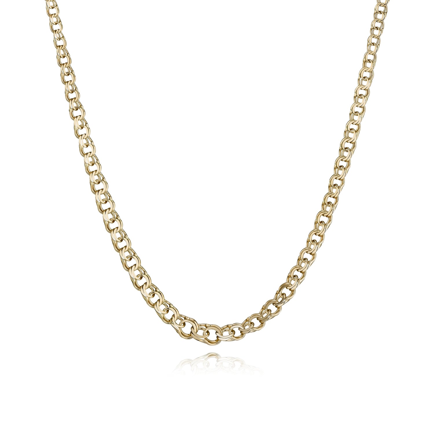 BNH 8kt Guld Forløb Bismark Halskæde 6,0mm/42cm