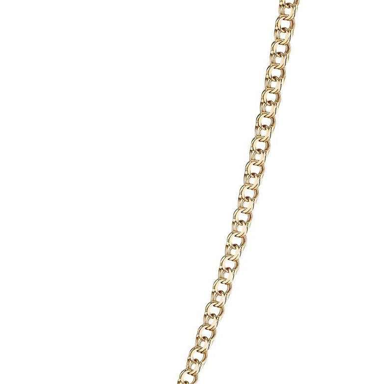 BNH 8kt Guld Ligeløb Bismark Halskæde 3,5mm - 42cm