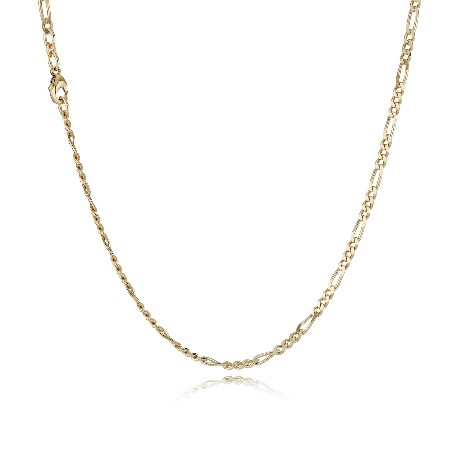 BNH 14kt Guld Figaro Kæde 0,85/2,8mm - 45cm