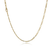 BNH 14kt Guld Figaro Kæde 0,85/2,8mm - 45cm